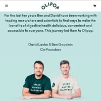 Ben Goodwin and David Lester, Co-founders of OLIPOP.